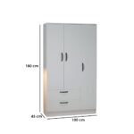 دواليب خشب كونتر أبيض بتصميم أنيق