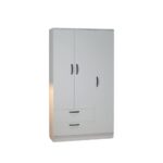 ⁦دواليب خشب كونتر أبيض بتصميم أنيق⁩ - الصورة ⁦16⁩