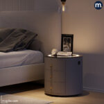 Calatrava Luxury Line Side Table Side Table Calatrava Luxury Line لعشاق البساطة الراقية، مصنوعة من خشب كونتر عالي الجودة، أرجل زان طبيعي، تنجيد عالي الجودة أو PVC، مع إمكانية شاحن وايرليس بالطلب. Side Table مودرن، ترابيزة جانبية فخمة، أثاث راقي، خشب كونتر فاخر