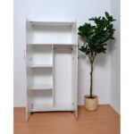 ⁦دواليب خشب كونتر أبيض بتصميم أنيق⁩ - الصورة ⁦3⁩