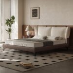 سرير Deluxe Haven من Mopilia.com، مصنوع من خشب زان وسويد طبيعي مع ميكانيزم إيطالي قوي وتصميم فخم. وصف تفصيلي: Deluxe Haven يجمع بين الفخامة والمتانة، مصنوع من خشب الزان والخشب السويدي الطبيعي، مع ميكانيزم إيطالي قوي، تصميمه يمنح الغرفة أجواء راقية وراقية. مميزات: خشب زان وسويد طبيعي ميكانيزم إيطالي قوي تصميم فاخر وأنيق Keywords: سرير سوبر كينج، سرير فاخر، خشب زان، خشب سويد، ميكانيزم إيطالي، Mopilia.com اسم الموديل: Deluxe Haven