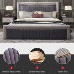 ⁦سرير سوبر كينج Velvet Dream – خشب طبيعي وتصميم فاخر⁩ - الصورة ⁦3⁩