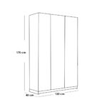 دولاب ملابس من خشب الكونتر بتصميم عصري