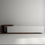 Velvet TV Unit | وحدة تليفزيون خشب كونتر فاخر Velvet TV Unit خشب كونتر مع مفصلات Soft Close، أرجل زان طبيعي، وأكسسوارات إيطالي فاخرة. تضيف لمسة فخامة لغرفة المعيشة.