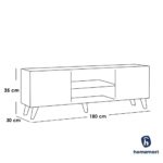 Linea TV Unit | وحدة تليفزيون خشب كونتر وأكسسوارات إيطالي وحدة Linea TV Unit مع مفصلات Soft Close، أرجل زان طبيعي، وأكسسوارات إيطالي. تصميم عصري وعملي. راحة وفخامة Linea TV Unit، خشب كونتر، مفصلات Soft Close، أرجل زان طبيعي، وأكسسوارات إيطالي مميزة.