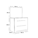 ⁦10. غرفة نوم مودرن أبيض موديل Snow White للبيع⁩ - الصورة ⁦3⁩