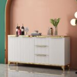 ⁦بوفيه سفرة خشب زان تصميم مودرن راقي⁩ - الصورة ⁦2⁩