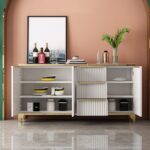 ⁦بوفيه سفرة خشب زان تصميم مودرن راقي⁩ - الصورة ⁦4⁩