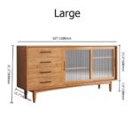 ⁦بوفيه سفرة حديث بتصميم عصري وخشب كونتر طبيعي⁩ - الصورة ⁦2⁩