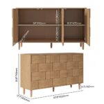 ⁦بوفيه سفرة فاخر من خشب كونتر طبيعي⁩ - الصورة ⁦4⁩