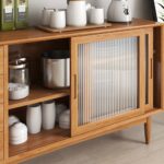 ⁦بوفيه سفرة حديث بتصميم عصري وخشب كونتر طبيعي⁩ - الصورة ⁦5⁩