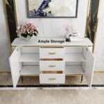 ⁦بوفيه سفرة مودرن خشب زان وكونتر طبيعي⁩ - الصورة ⁦14⁩