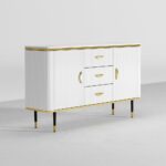 ⁦بوفيه سفرة مودرن خشب زان وكونتر طبيعي⁩ - الصورة ⁦16⁩